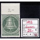 Berlin 1953, Mich.-Nr.: 102 Luxus Vollstempel Gummi  Berlin Charlottenburg