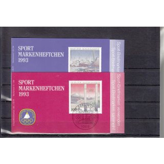 Bund 1993, Mich.-Nr.: MH gestempelt Sportmarkenheftchen 1993