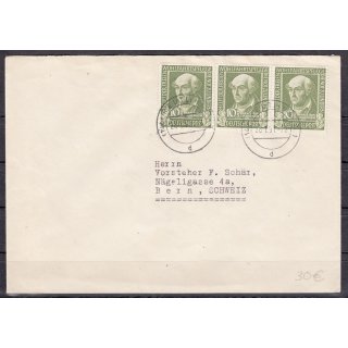 Bund 1949, Mich.-Nr.: 118  Fernbrief in die Schweiz