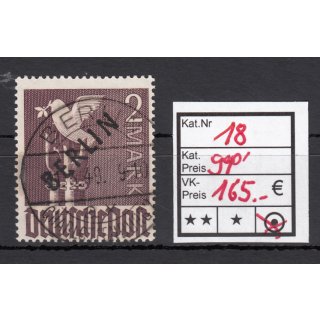 Berlin 1948, Mich.-Nr.: 18 Voll-Stempel gepr.