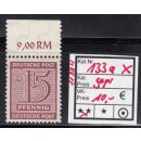 SBZ  1945 Mi.-Nr.:133 X a  **  geprüft
