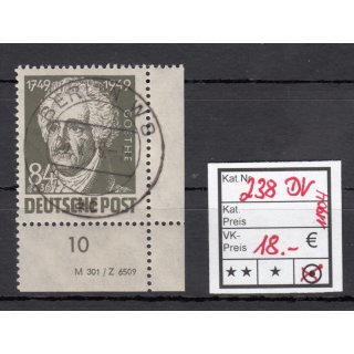 SBZ  1949 Mi.-Nr.:238 DV gestempelt