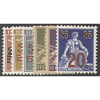 Schweiz 1921 : Mi.-Nr.:156-61 **