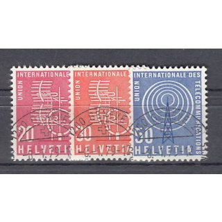 Schweiz/Ämter UIT/ITU 1960 : Mi.-Nr.: 7-9 gestempelt