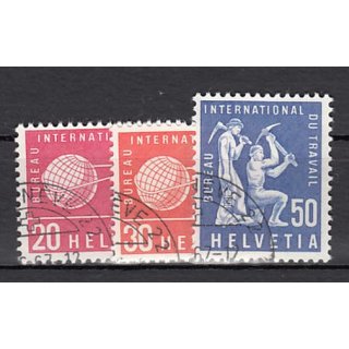 Schweiz/Ämter BIT/ILO 1960 : Mi.-Nr.: 100-02 gestempelt