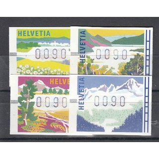 Schweiz 1996 : Mi.-Nr.:ATM 7-10 **