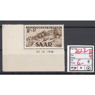 Saarland 1949 Mi. Nr. 262 Br **   (Druckdatum)