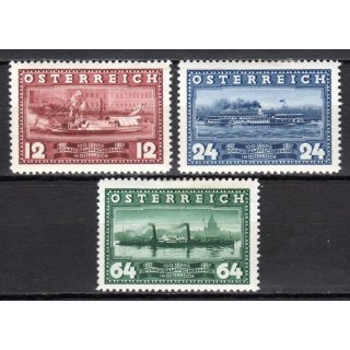 Österreich 1937, Mich.-Nr.: 639-41 **
