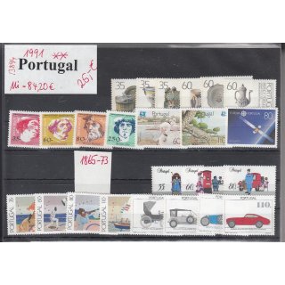 Portugal 1991, Mich.-Nr.: Komplett ** (ohne 1865-73)