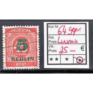 Berlin 1949, Mich.-Nr.: 64 Vollstempel gepr. + gummi
