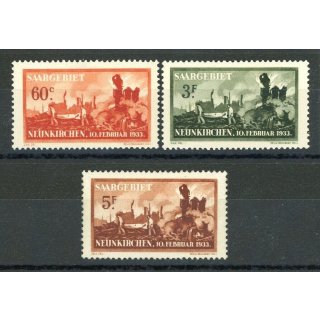 Saargebiet 1932 Mi. Nr. 168-70 *