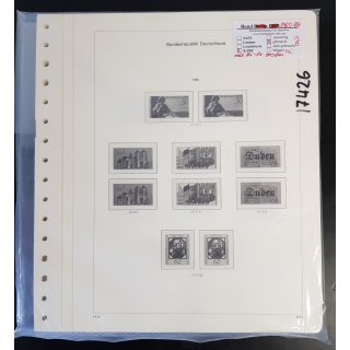 KABE Bi-Collect  Bund 1980-89 Vordrucke  gebraucht (Bleistiftnotiz)