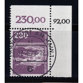 Bund 1978, Mich.-Nr.: 994 gestempelt Eckrand KBWZ  Frankfurt
