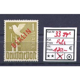 Berlin 1949, Mich.-Nr.: 33 * falz gepr./Kurzbefund