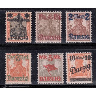 Danzig 1920 Mi.Nr. 41-46 I *