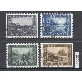 Liechtenstein 1943 : Mi.-Nr.:218-21 gestempelt
