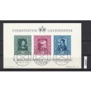 Liechtenstein 1949 : Mi.-Nr.:Block 5 gestempelt