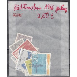 Liechtenstein 1966 gestempelt Komplett