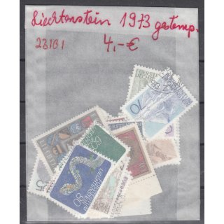 Liechtenstein 1973 gestempelt Komplett