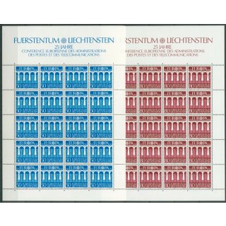 Liechtenstein 1984 : Mi.-Nr.:837+38 ** Bogen