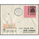 DAP Marokko 1906, Mich.-Nr.: 42 gestempelt auf Brief  ECKRAND