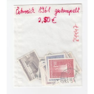 Österreich 1961 Mich.-Nr.: Komplett gestempelt