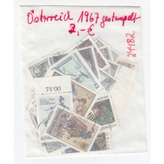 Österreich 1967 Mich.-Nr.: Komplett gestempelt