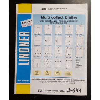 Lindner Multi collect 1319   3+1 Streifen schwarz   10 Stück  NEU