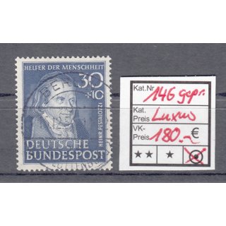 Bund 1951, Mich.-Nr.: 146 LUXUS Gestempelt+gummi  geprüft  Berlin-Charlottenburg