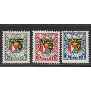 Liechtenstein 1927 : Mi.-Nr.:75-77 **
