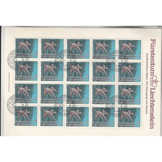 Liechtenstein 1984 : Mi.-Nr.:843-45 gestempelt Bogen