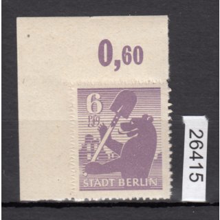 SBZ  1945 Mi.-Nr.:   2 B ** Eckrand