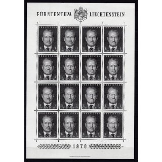 Liechtenstein 1970 : Mi.-Nr.:531 ** Bogen