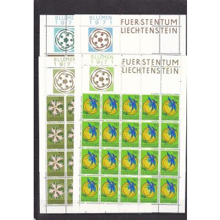 Liechtenstein 1971 : Mi.-Nr.:539-42 ** Bogen