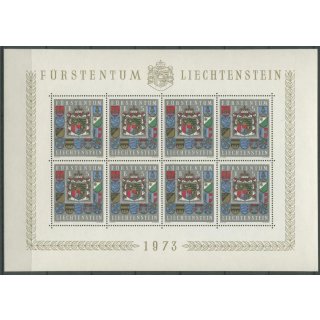 Liechtenstein 1973 : Mi.-Nr.:590 ** Kleinbogen