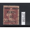 Memel 1920 Mi. Nr. 22 a gestempelt/ geprüft