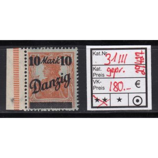 Danzig 1920 Mi. Nr. 31 III ** geprüft  Befund