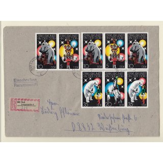 DDR 1978, Mich.-Nr.: 2364-67  gestempelt  Brief  3er Kombi