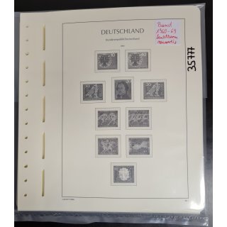 Leuchtturm Bund 1980-84 Vordrucke mit Klemmtaschen gebraucht / Neuwertig