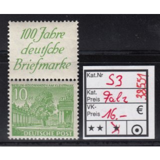 Berlin 1949, Mich.-Nr.:S 3 *