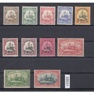 Kolonien Dt. Ostafrika 1905, Mich.-Nr.: 30-39 *