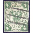 AD Lübeck 1859, Mich.-Nr.: 5 a gestempelt...
