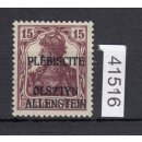 Abstimmung. Allenstein 1920, Mi.-Nr.  4 b **  geprüft