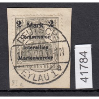 Abstimmung. Marienwerder 1920, Mi.-Nr. 23 B I a  gestempelt