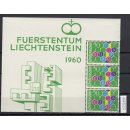 Liechtenstein 1960 : Mi.-Nr.:398  Eckrand  gestempelt +...