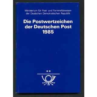 DDR 1985, Mich.-Nr.:  **  Komplettes Jahrbuch mit Marken, Blöcken, KLB, Ganzsachen