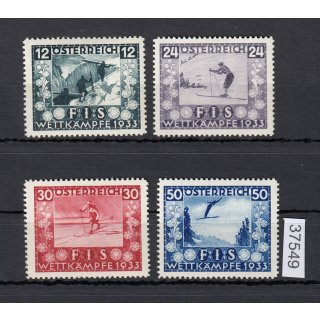 Österreich 1933, Mich.-Nr.: 551-54 *