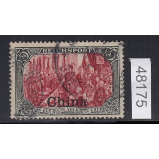 DAP China 1901, Mich.-Nr.: 27 III gestempelt geprüft  Befund