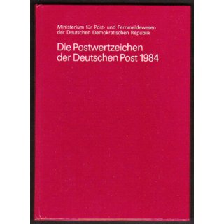DDR 1984, Mich.-Nr.:  ** Komplettes Jahrbuch mit Marken Blöcken KLB, Ganzsachen