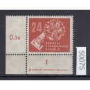DDR 1950, Mich.-Nr.: 275 ** DZ   Eckrand    Druckerzeichen
